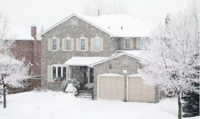 house in winter